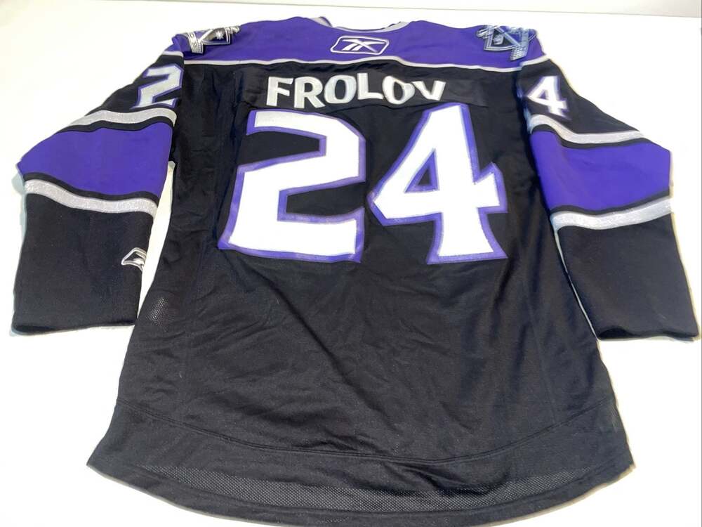Nwt Alexander Frolov Los Angeles Kings Black Jersey Mens Large Sewn Reebok NHL
